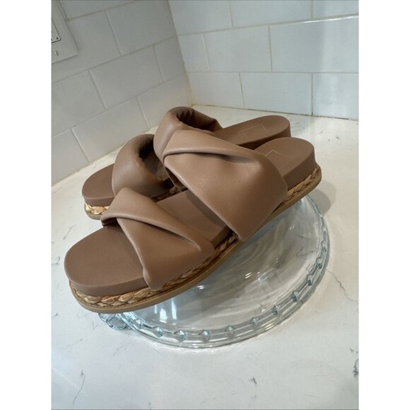 Dolce Vita Beige/Cream Platform Sandals Size 8.5 - Picture 3 of 11